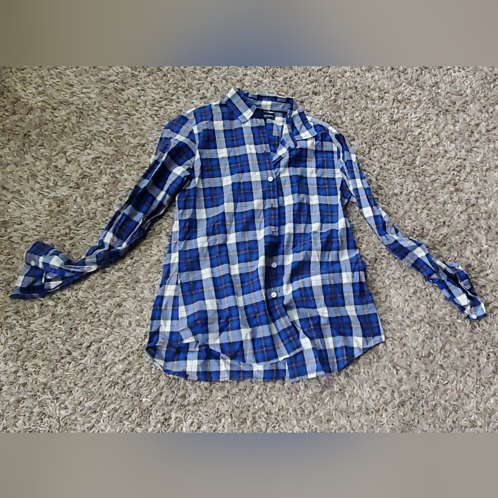 Banana Republic plaid button down